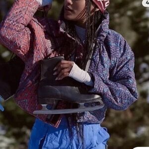 FP Movement Majesty Reversible Cropped Quilted Puffer Jacket